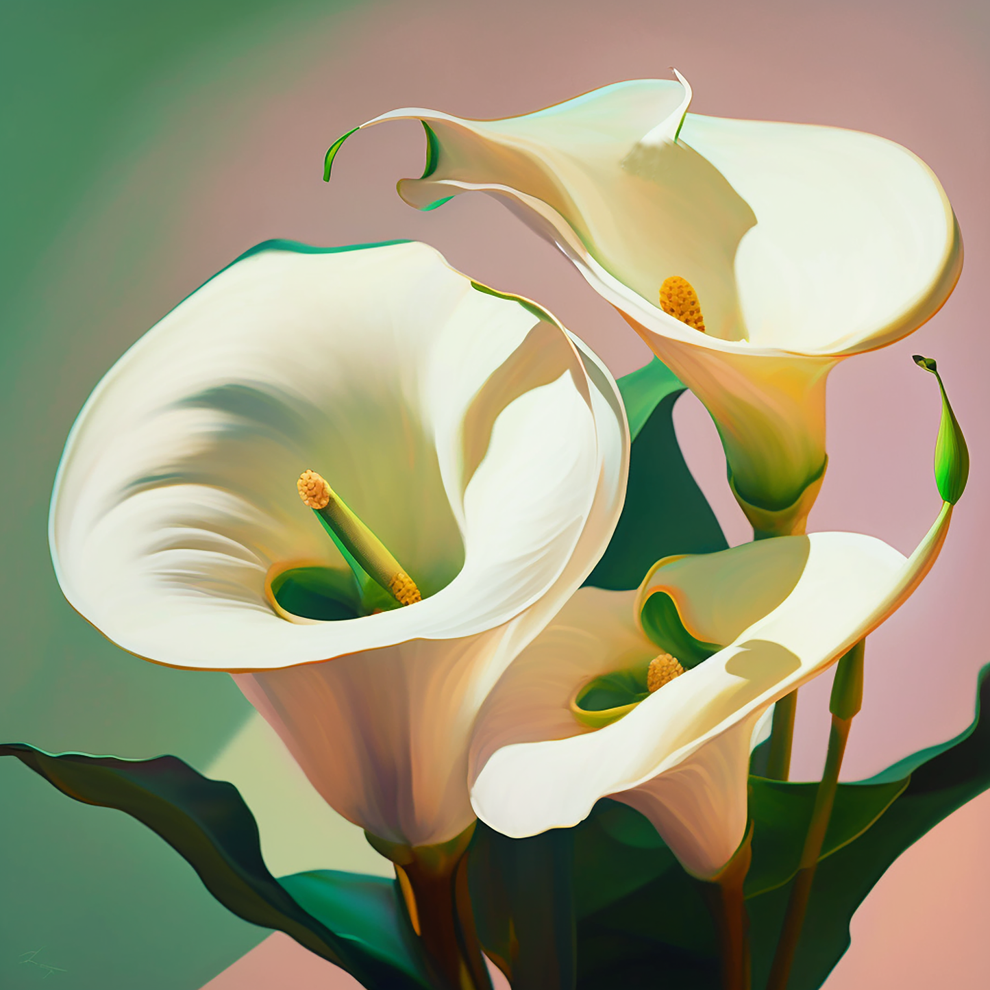 Deco Dreams: White Calla Lily 2